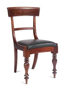 A fine spade back dining chair, cedar and blackwood, circa 1820