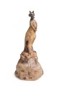 William Ricketts (1898-1993) A hand modelled earthenware figure of a "Kangaroo man" c. 1940