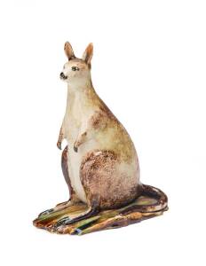 Grace Seccombe (1880-1956) A glazed earthenware figure of a wallaby, c. 1940