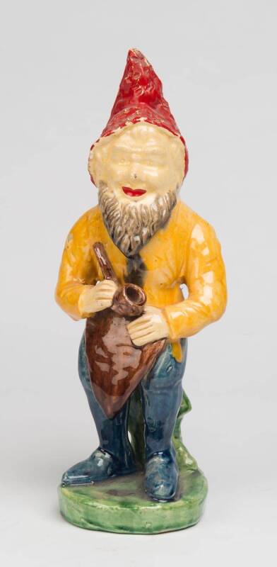 Bosley A glazed earthenware figure of a garden gnome