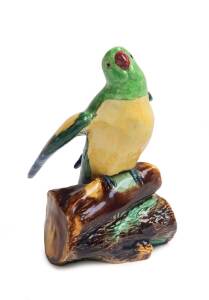 Grace Seccombe (1880-1956) A rare glazed earthenware figure of a parrot