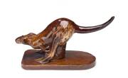 Bennetts Pottery, Adelaide A glazed earthenware figure of a kangaroo