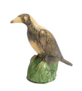 Bosley A glazed earthenware figure of a magpie