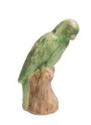 Bosley A filled glazed earthenware parrot