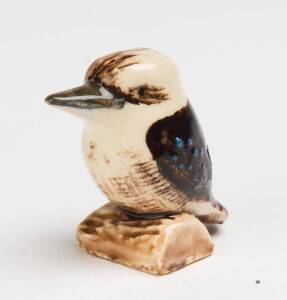 Grace Seccombe (1880-1956) Three glazed earthenware miniature figures of kookaburras