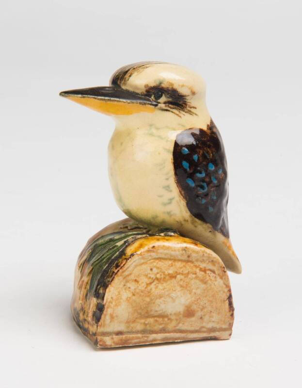 Grace Seccombe (1880-1956) A glazed earthenware figure of a kookaburra