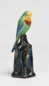 Grace Seccombe (1880-1956) A glazed earthenware figure of a parrot