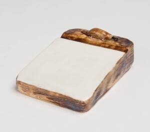 Grace Seccombe (1880-1956) A rare glazed earthenware pen tray with moulded platypus