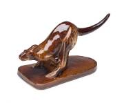 Bennetts Pottery, Adelaide A glazed earthenware figure of a kangaroo - 2