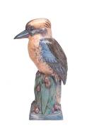 Maude O'Reilly (1886-1971) A slip cast, hand-finished, glazed earthenware figure of kookaburra with gumnuts and leaves, 1926 - 2