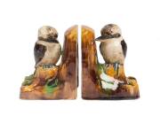 Grace Seccombe (1880-1956) A pair of glazed earthenware kookaburra bookends - 2