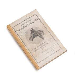 PHAR LAP/ NZ THOROUGHBRED YEARLING SALE: Catalogue "Annual New Zealand Thoroughbred Yearling Sales" for January 24th 1928, endorsed "Phar Lap Sold Lot 41" & "Official Catalogue" ex the auctioneer D.W.J.Gould with notes throughout, including references to 