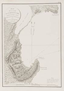 "Plan de la Baie De L'Adventure" by d'Entrecasteaux [Paris, 1807], Adventure Bay on Bruny Island, Tasmania, size 35x49cm. {Tooley 549}.