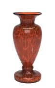 A Loetz "Tango" glass vase with aventurine, Bohemian, early 20th Century. 18cm