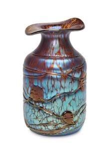 A Loetz Art Nouveau iridescent glass vase, Bohemian, circa 1900. 20.5cm