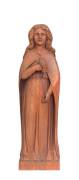 WILLIAM HOWITT, carved jarrah statue of a lady with dove, early 20th Century 40.5cm.  Provenance: The Hardey Family Collection, WA