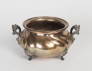 A German silver two handled tureen