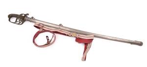1853 Pattern Infantry Officer's parade sword with Queen Victoria cipher together with asilver&nbsp;bullion wire decorated sword belt with original hanger and silver buckle. &nbsp;