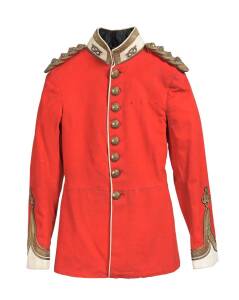 BOER WAR Captain's dress uniform, Staffordshire Regiment with King Edward VII crown, circa 1902