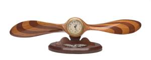RAAF Propeller desk clock with Jerger German movement, late 1940s. 51cm