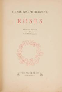 "Roses" by Pierre-Redout&eacute; [London, 1954], soft cover.