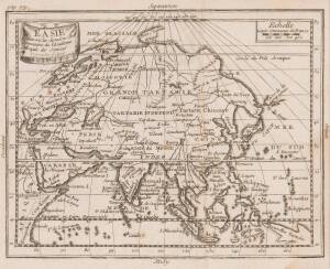 MAPS: "Een Schets van de Algemeene Passaad-Winden in de Atlantische en Indiansche Zeen" by Dampier [1698]; "L'Asie" by Macquart [1739] & "East Indies" by Jeffreys [1778], all framed, various sizes.