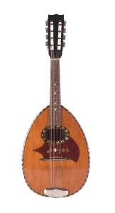 A flat back mandolin with mother of pearl inlay, early 20th Century. With soft case.Provenance: The Alex & Annette Hood Collection, NSW&nbsp;