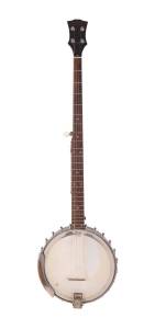 GIBSON long necked banjo, purchased in Syndey in 1962 from an American draft dodger, in original hard case.&nbsp;Provenance: The Alex & Annette Hood Collection, NSW&nbsp;