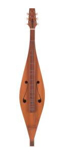 AMERICAN STYLE DULCIMER 6 stringed lap steel, custom made by Bernie Besasparis in Brisbane, with fitted hard case.&nbsp;Provenance: The Alex & Annette Hood Collection, NSW&nbsp;