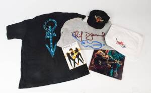 NEIL DIAMOND, PRINCE & BILLY JOEL: A collection of Australian Tour T-Shirts, programmes, Itineraries, caps, passes, etc.; some duplication.