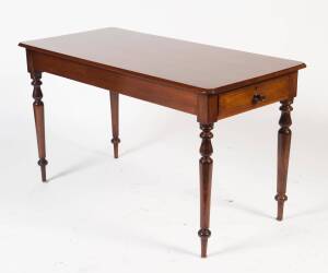 An Australian cedar and pine 1 drawer occasional table, 19th Century. 73cm high, 129cm wide, 62cm deep.&nbsp;