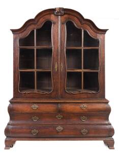An 18th Century Dutch oak dresser. 190cm high, 165cm wide, 60cm deep
