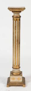 A Florentine style gilt pedestal, mid 20th Century. 93cm