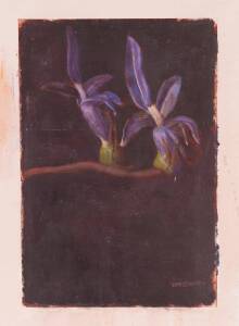 BRYAN WESTWOOD (1930-2000), Orchids, oil on paper, signed lower right: WESTWOOD, 45 x 30 cm