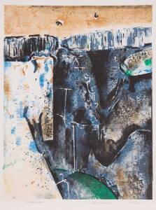 FRED WILLIAMS (1927 - 1982), Waterfall, lithograph edition 161/200, pencil signed and titled lower margin (not framed). 62 x 46cm.&nbsp;