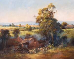 D'ARCY DOYLE (1932-2001), Pastoral Scene with Cattle, oil on board, signed lower right, 60 x 75 cm