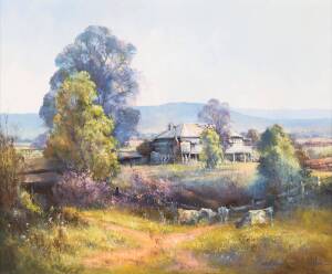 D'ARCY DOYLE (1932-2001), Cattle at Boonah, oil on board, signed lower right, 50 x 60 cm