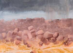 CLIFTON ERNEST PUGH (1924-1990), Unusual Rain Tubooburra II, gouache and watercolour, signed lower right, titled lower left, 54 x 73 cm