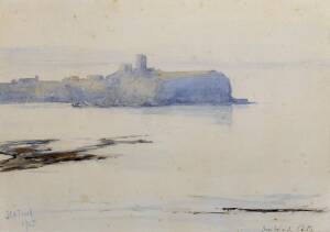JESSIE CONSTANCE ALICIA TRAILL (1881-1967), Scarborough Castle 1925, watercolour, signed and dated lower left: J.C.A Traill 1925, titled lower right: Scarborough Castle, 25 x 35 cm, PROVENANCE: &nbsp;Private Collection, Sydney&nbsp;