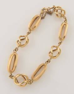 An Italian gold fancy link bracelet. 18ct yellow gold.&nbsp;Weight 13.79 grams. Length 20cm.
