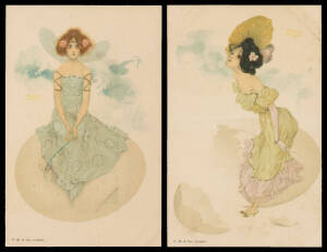 ARTIST CardS: ditto, two further designs for PM & Co (London) but "Printed in Austria", unused. Ex Keith Harrison.