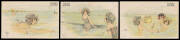 ARTIST CardS: SEW (?) "Enfants de la Mer" set (?) of 10 with Undivided Backs, a few with minor spotting, unused. Saucy frolicking at the beach. Ex Keith Harrison. (10)