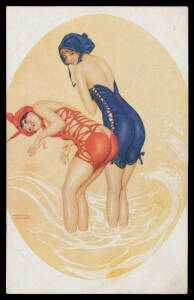ARTIST CardS: Leroy et Cremieu (Paris) "La Mer fleurie" (risqué bathing costumes), unused. Ex Keith Harrison.