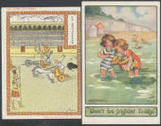 CHILDREN: the continuation of the collection with many better Cards noted including Fairman Co (USA) Red Indians x6, Austrian Prof Cizek's Juvenile Art Class & similar x18, Art Nouveau including by Willebeek Le Mair x5, lots of Humour including some very - 5