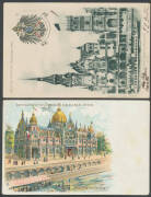 EXHIBITIONS - NON-PHILATELIC: 1900 Exposition Universelle de Paris, beautiful group comprising chromolithos x23, and others x19, mostly unused and generally fine to very fine. One of the most attractive lots in the sale. (42) - 3