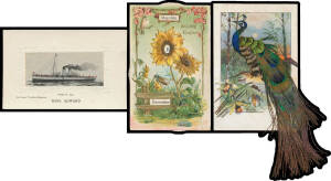 NOVELTY: Selection of mostly British Cards including Hold to Light types, many embossed Cards including unusual types, "Silks" including "King Edward" (ship) and Grant & Co "A Curious Love Letter", others including with fabric, appliqué (including an extr