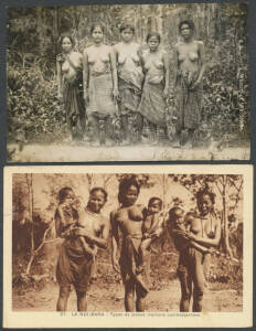 NUDITY: Mostly attractive indigenous group from Malaya x6, Indo-China x3, Africa x7, Philippines & Japan (geisha), condition a bit variable, mostly unused. Ex Keith Harrison. (18)