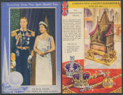 ROYALTY KING GEORGE VI: Useful group x34 mostly by Raphael Tuck including superb Coronation set of 6 on unusually thick Card & many of the Princesses, also Clarke & Sherwell State Regalia set of 6; and QUEEN ELIZABETH II x41 mostly of the Coronation or St - 4