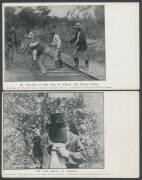 ENTERTAINMENT: c.1907 Colonial Picture Combine "The Story of the Kelly Gang" Numbers 1 "Ned Kelly Shoots Constable Fitzpatrick" to 12 "Ned Kelly in Armour" missing only Number 10, unused & generally fine to very fine. Ex Bronte Watts. Filmed in 1906, th - 4