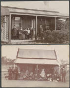 HOUSING: Collection of bark huts to Edwardian mansions & everything in between, many with family groups showing off their new "digs", some with identifying captions or notes on the reverse including 1918 "This is our house in the [Rockhampton] floods...", - 4